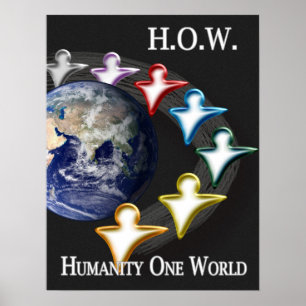 Póster Humanidad Un Poster Mundial