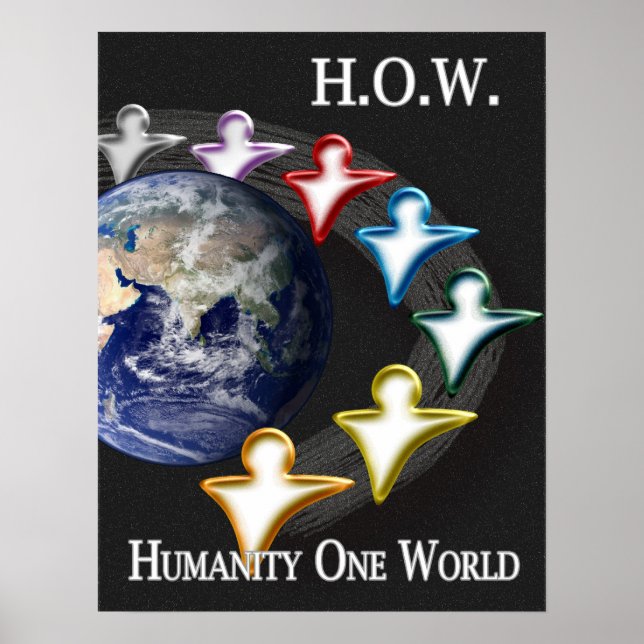 Póster Humanidad Un Poster Mundial (Frente)