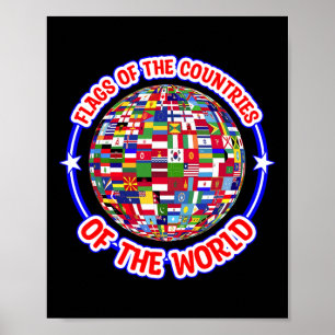 Póster Humanidad y viajero diseñan la bandera del Día de 