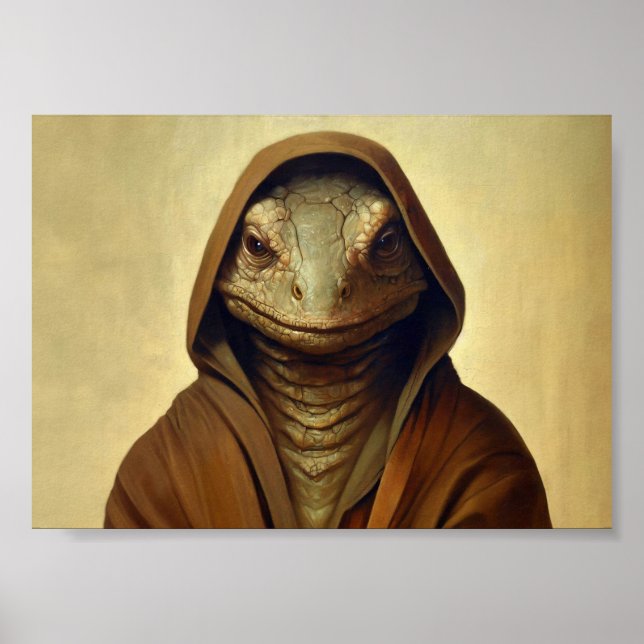 Póster Humanioide Reptiliano (Frente)