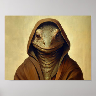 Póster Humanioide Reptiliano