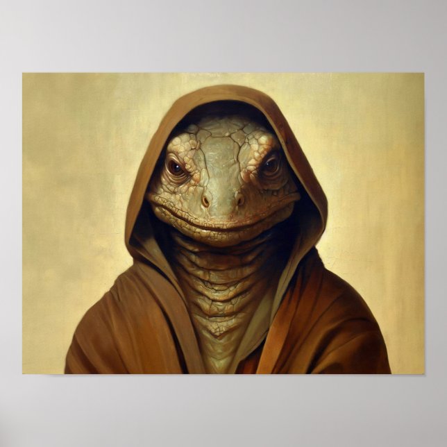 Póster Humanioide Reptiliano (Frente)