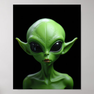 Póster Humanioide verde