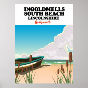 Póster Humberston Fitties Beach lincolnshire