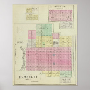 Póster Humboldt, ciudad de Moran y Laharp, Kansas