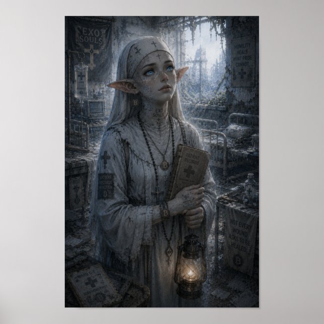 Póster Humildad / Monja / Hospital (Frente)