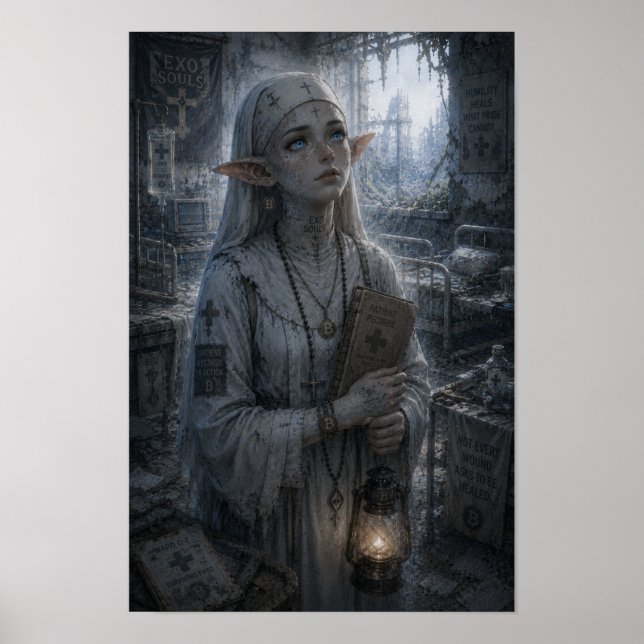 Póster Humildad / Monja / Hospital (Frente)
