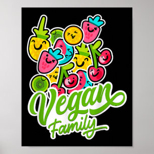 Póster Humilde vegetariano Guay Veggie Fruits Veganism Mu