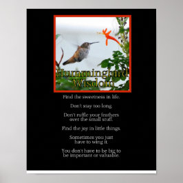Póster Hummingbird Wisdom Poster