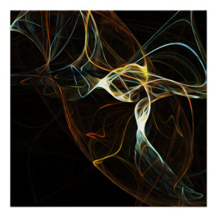 Póster Humo - arte abstracto