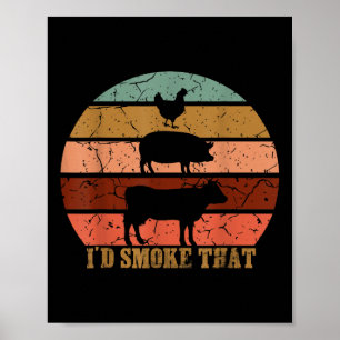 Póster Humo De Humo Ese Divertido Fiesta De Grilling Que