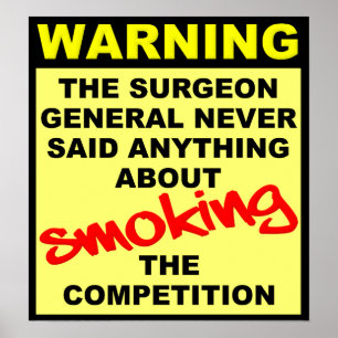 Póster Humo El Poster De Bicicletas De La Competencia Mot