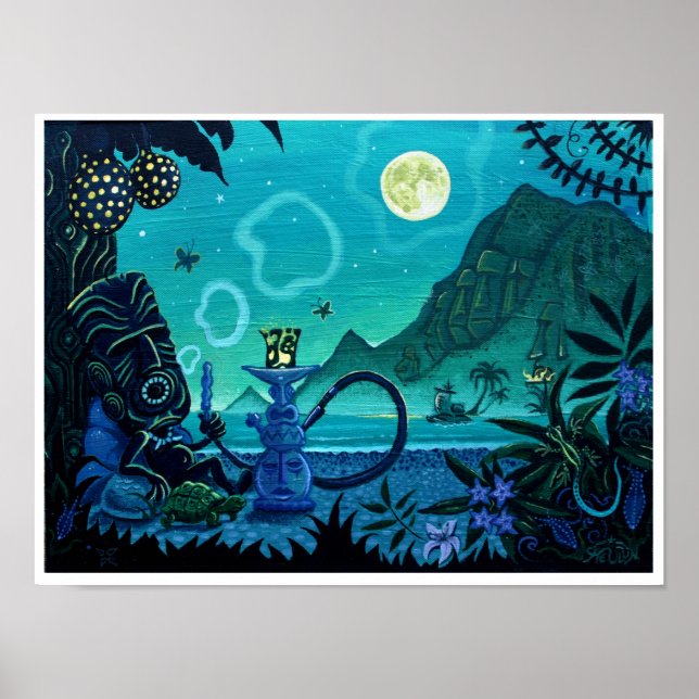 Póster Humo en la costa turquesa (Frente)