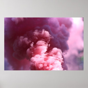 Póster Humo rosa