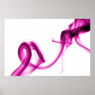 Póster Humo rosado