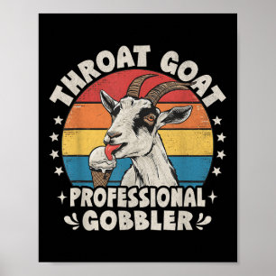 Póster Humor Adulto Inapropiado Para El Retro De La Cabra