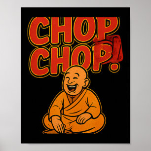 Póster Humor de boxeo de artes marciales Chop Personaliza