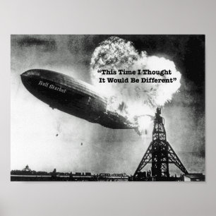 Póster Humor de choque en el mercado alcista