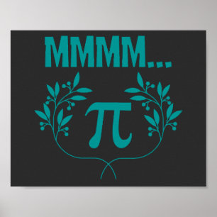 Póster Humor De Ciencia Mmmm Pi Day