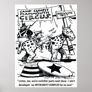 Póster Humor de circo, sin complejo de inferioridad, dive