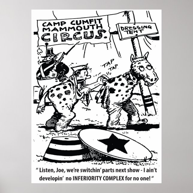 Póster Humor de circo, sin complejo de inferioridad, dive (Frente)