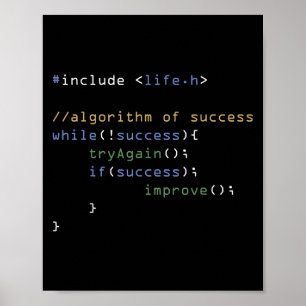 Póster Humor de codificación de memes de informática de p
