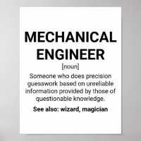 Humor de definición de ingeniero mecánico