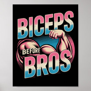 Póster Humor de gimnasia divertida motivacional biceps ga