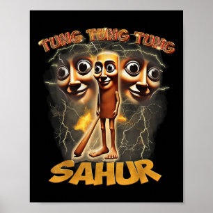 Póster Humor de hombres mujeres Tung Tung Tung Sahur Grac