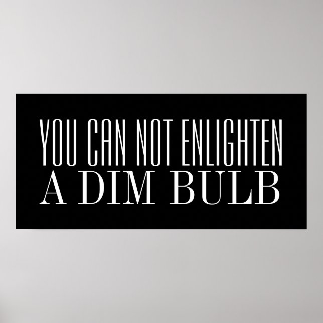 Póster Humor de inteligencia (Frente)