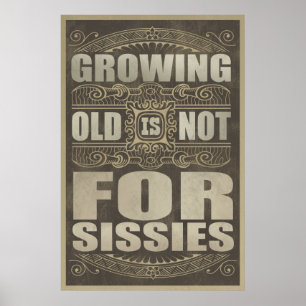 Póster Humor de la edad avanzada