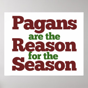 Póster Humor de la temporada navideña de Pagans