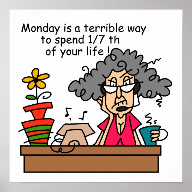 Póster Humor de los lunes