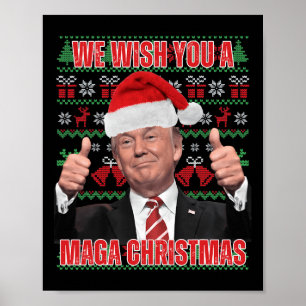 Póster Humor de Navidades de Santa Trump 2