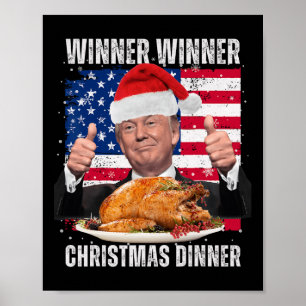 Póster Humor de Navidades de Santa Trump navidades gracio