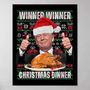 Póster Humor de Navidades de Santa Trump Nochebuena 3