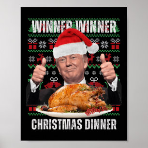 Póster Humor de Navidades de Santa Trump Nochebuena 4