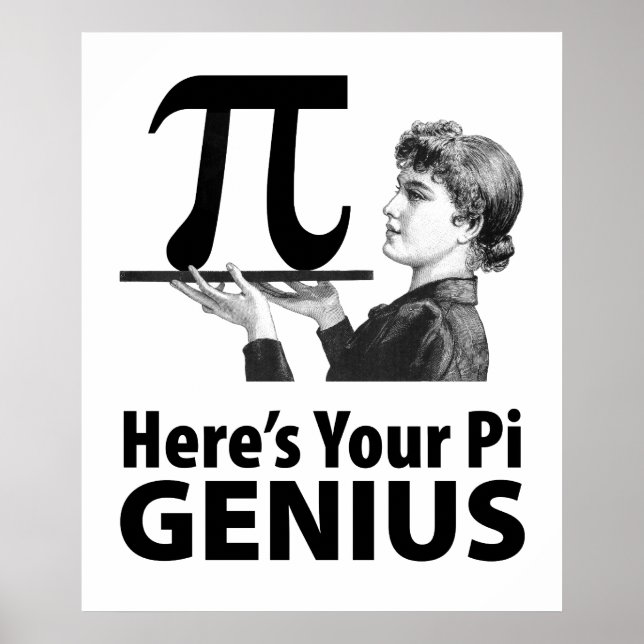 Póster Humor De Número Pi (Frente)