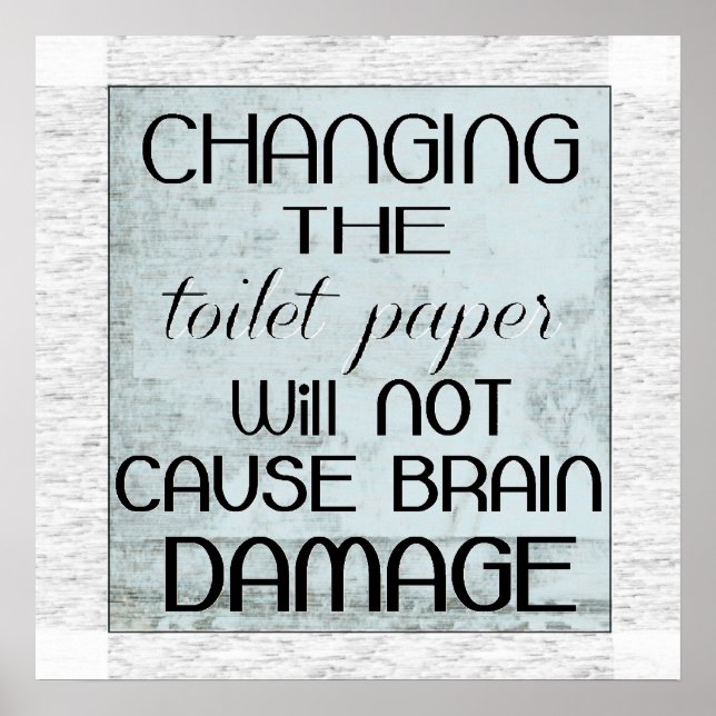 Póster humor de papel de baño (Frente)