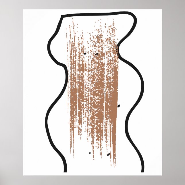 Póster Humor de papel higiénico en el baño (Frente)