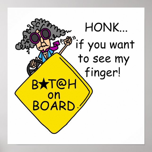 Póster Humor de rabia vial (Frente)