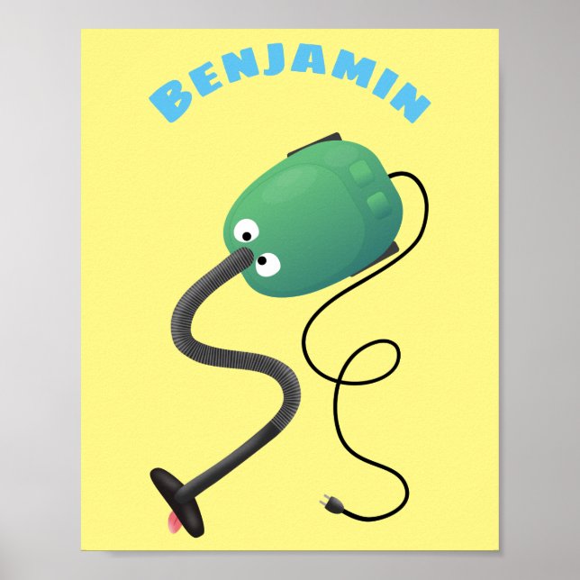 Póster Humor del personalizado de aspiradora de cuajo (Frente)