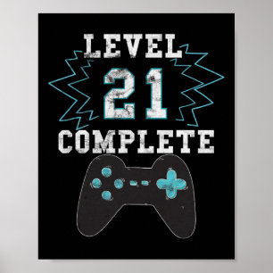 Póster Humor del videojuego de cumpleaños Tee Funny Gamer