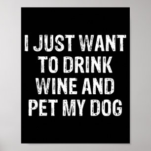 Póster Humor Divertido Amante de los Perros Divertido Ani