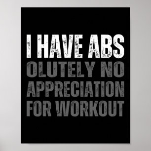 Póster Humor divertido de Abs