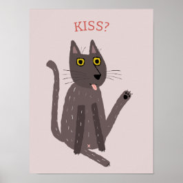 Póster Humor divertido de gatos