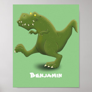 Póster Humor divertido de los personalizados de los dinos