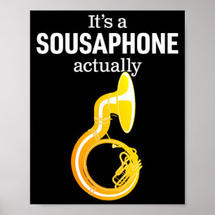 Póster Humor divertido de Sousaphone para el orgulloso So