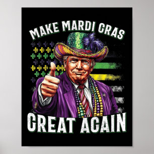 Póster Humor divertido del desfile de Trump hace del Mard