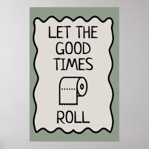 Póster Humor en el cuarto de baño del Good Times